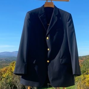 Brooks Brothers Men's Navy Blazer, 43L